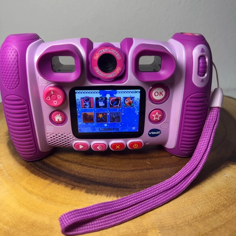 Toddler Purple Digital Camera Play Toy Kids Video Recorder Voice Game Photo Tool